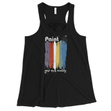 Paint Your Reality - Printed Racerback Tank Top for Women