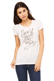 Never let yourself - Printed Triblend T-shirt for Women